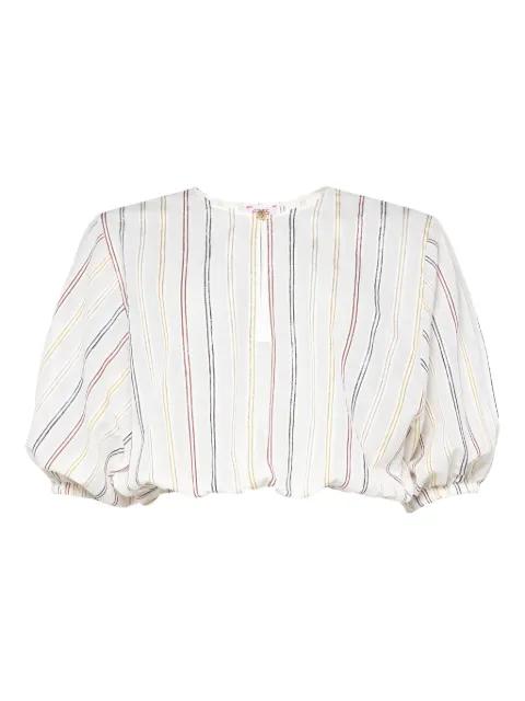 Eldorado striped puff-sleeve blouse by ERES