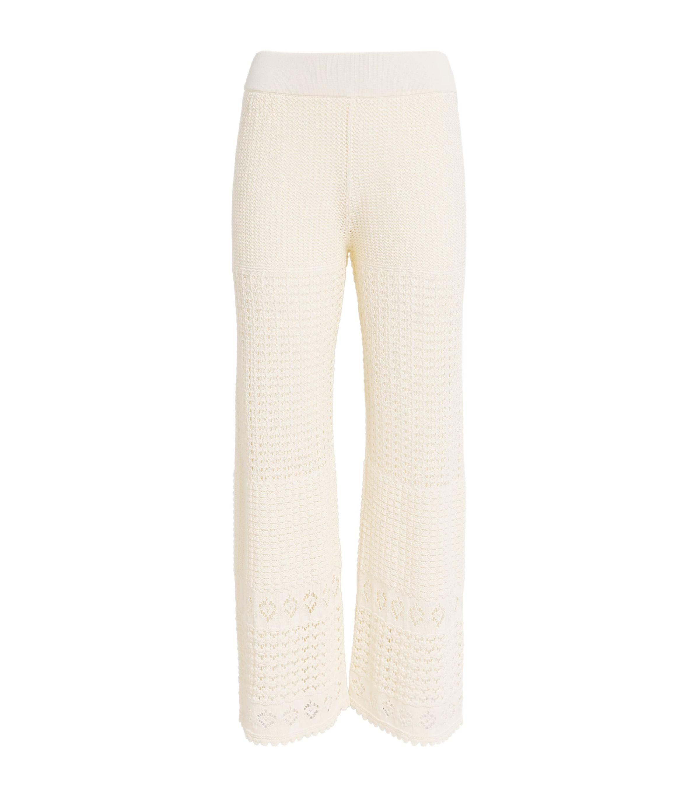 Eres Crochet Emblème Wide-Leg Trousers by ERES