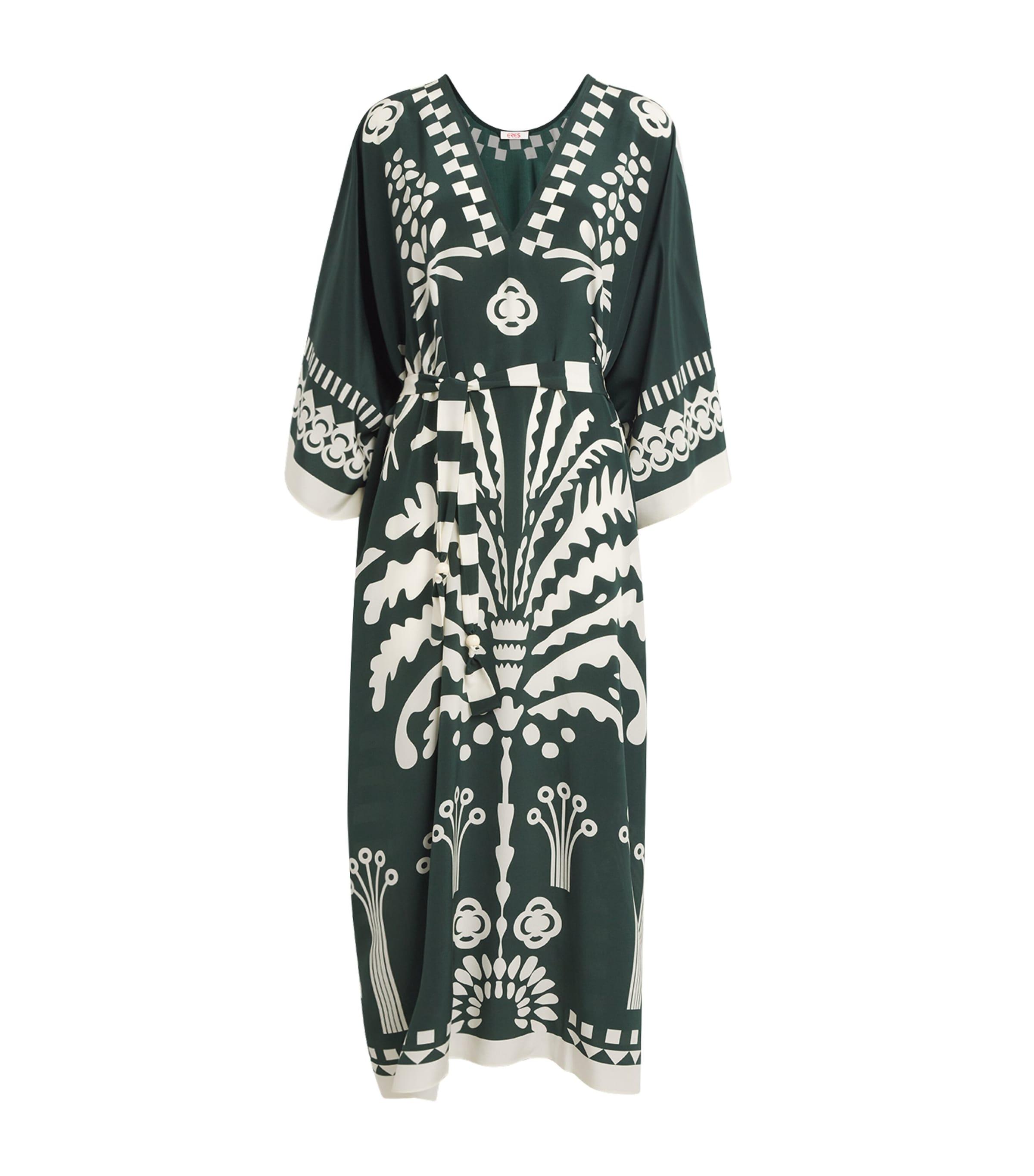 Eres Silk Printed Holi Kaftan by ERES