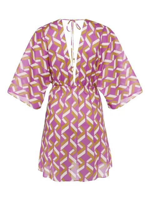 Feel geometric-print dress by ERES
