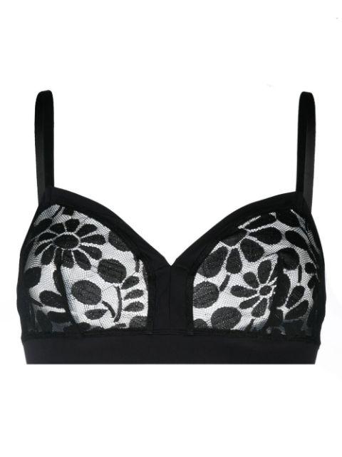 Feminin wireless floral lace bra by ERES