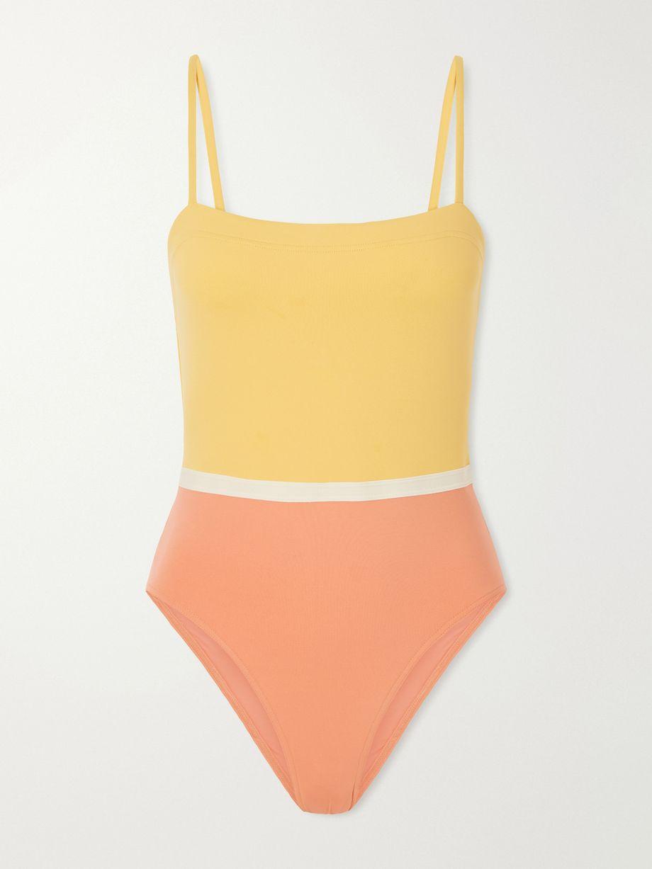 Granita color-block stretch swimsuit by ERES