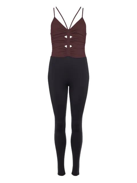 Indra cross-back ruched jumpsuit by ERES