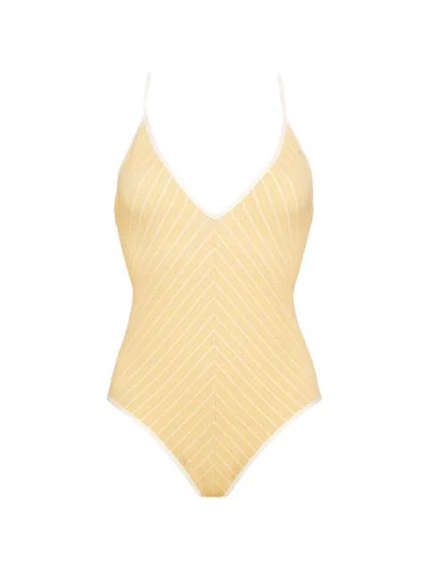 Lounge V-neckline cross-back swimsuit by ERES