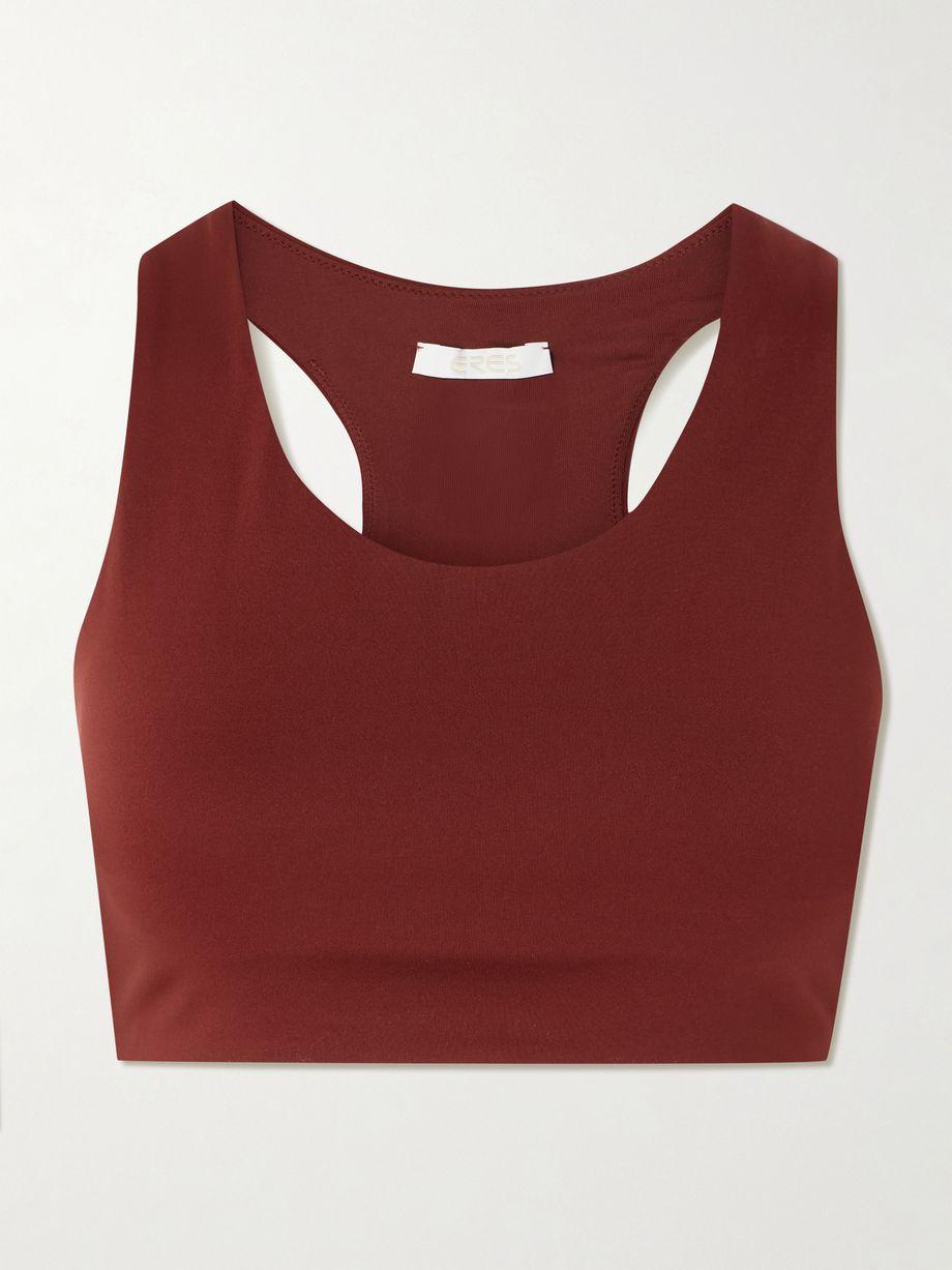 Marie-José cutout embroidered stretch-jersey sports bra by ERES