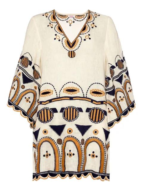 Medaillon embroidered midi dress by ERES