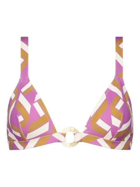 Must geometric-print bikini top by ERES