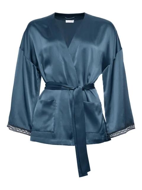 Ondine lace-trimmed silk robe by ERES