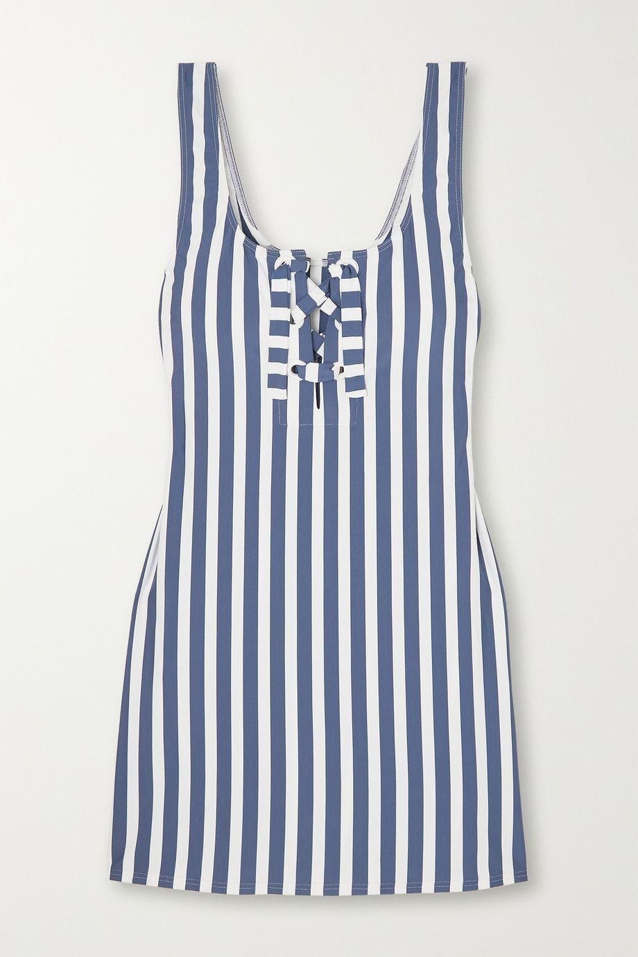Samba Chicas lace-up striped coverup by ERES