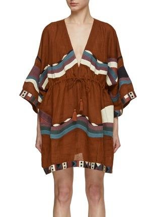 Solar Embroidered Short Kaftan by ERES