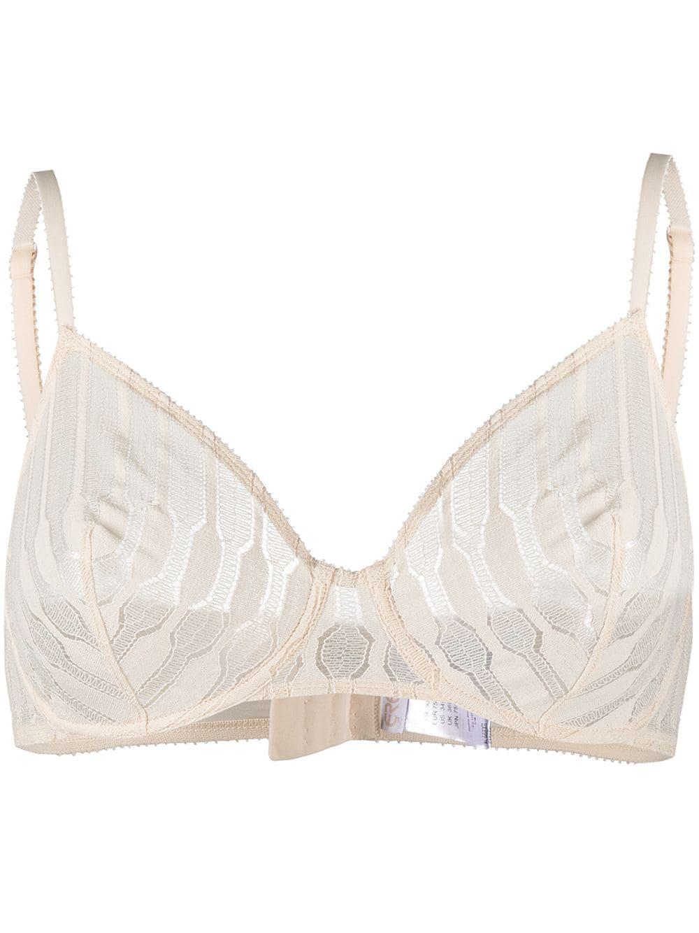 sheer fine-knit bra by ERES