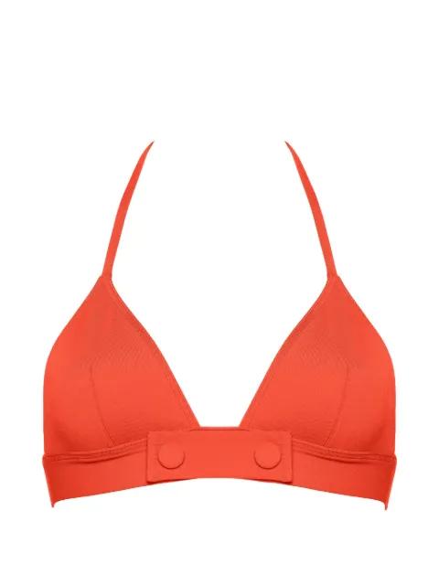 triangle-cup button-detail bikini top by ERES