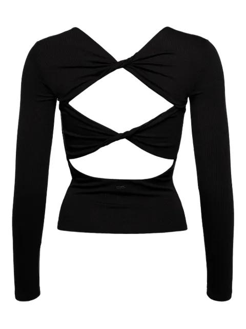 twist-back long-sleeved top by ERES