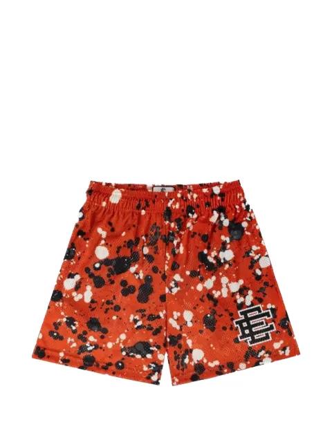 EE Basic paint-splatter shorts by ERIC EMANUEL