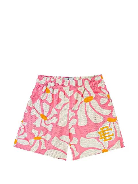 EE logo daisy-print shorts by ERIC EMANUEL