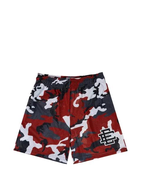 EE logo-detail camouflage-print shorts by ERIC EMANUEL