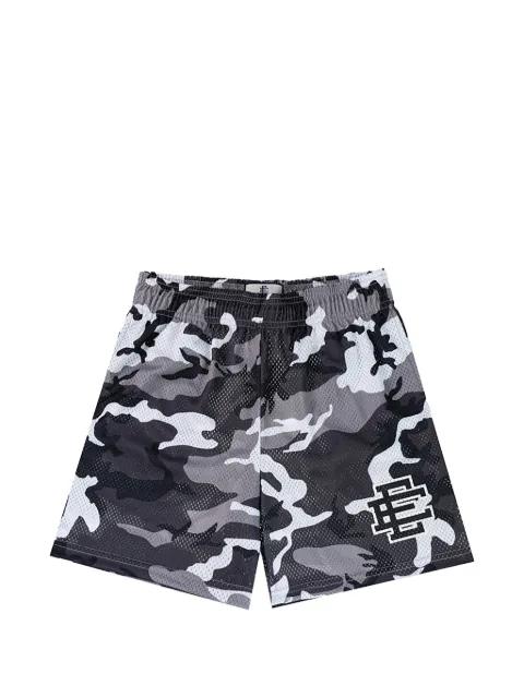 EE logo-detail camouflage-print shorts by ERIC EMANUEL