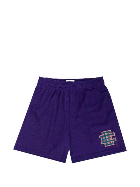 EE logo-print mesh shorts by ERIC EMANUEL