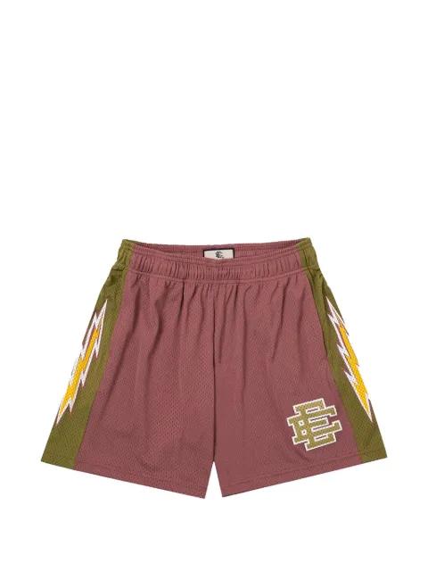 EE logo-print mesh shorts by ERIC EMANUEL