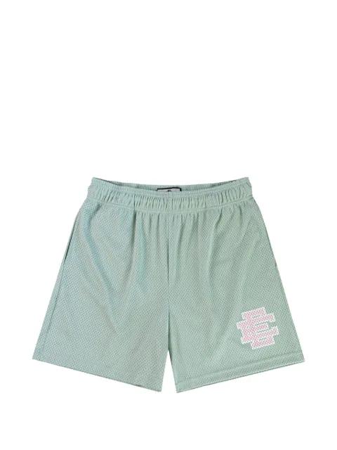 EE logo-print mesh shorts by ERIC EMANUEL