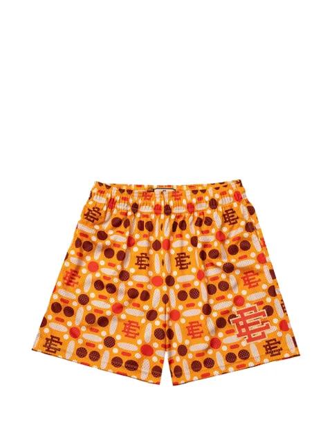 logo-print mesh shorts by ERIC EMANUEL