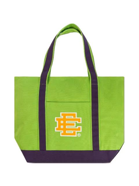 logo-print tote bag by ERIC EMANUEL
