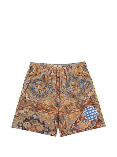 logo-print track shorts by ERIC EMANUEL