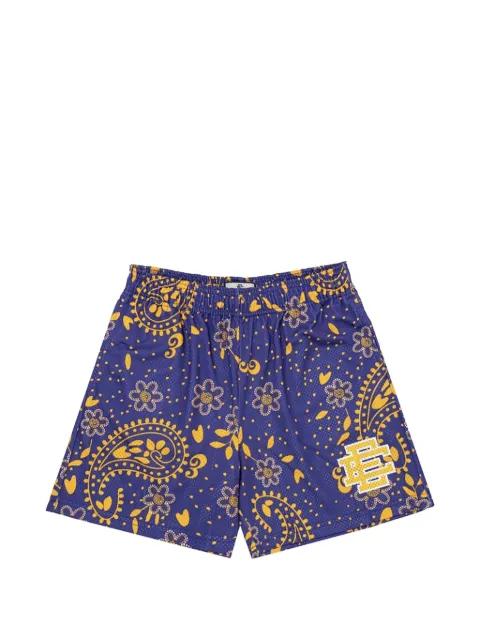 paisley-print mesh shorts by ERIC EMANUEL