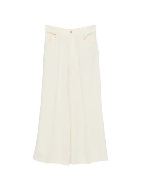 belt-loop pressed-crease palazzo pants by ERIKA CAVALLINI