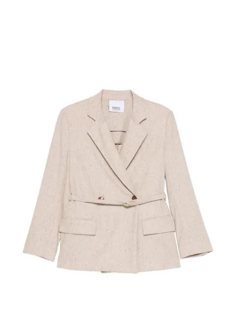 belted double-breasted blazer by ERIKA CAVALLINI