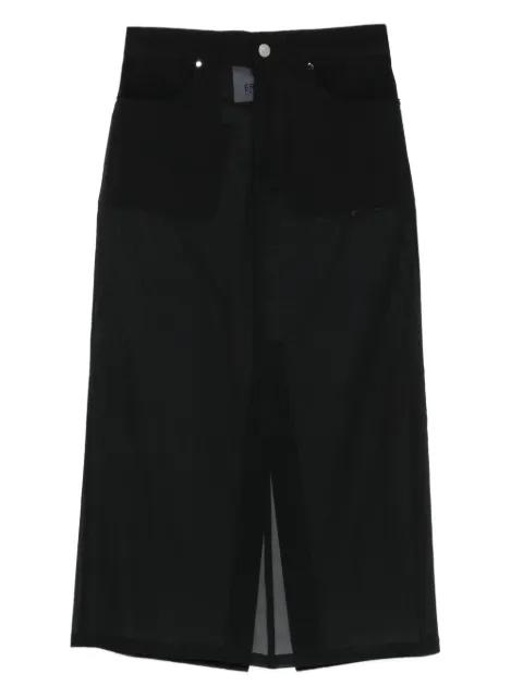 button-detail midi skirt by ERIKA CAVALLINI