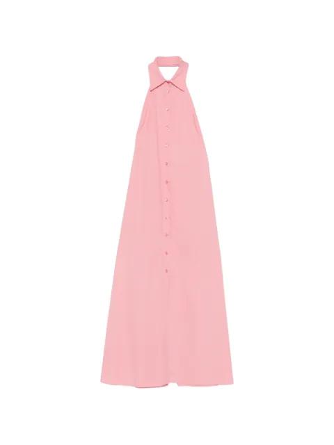 buttoned halterneck maxi dress by ERIKA CAVALLINI