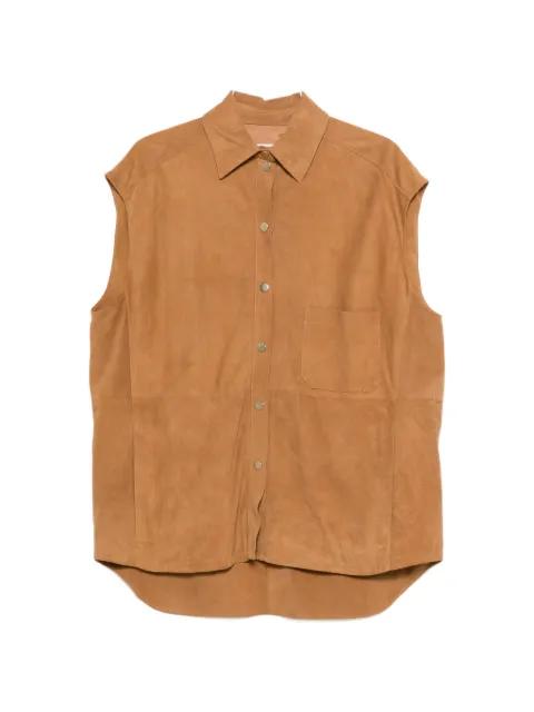 chest pocket button down waistcoat by ERIKA CAVALLINI