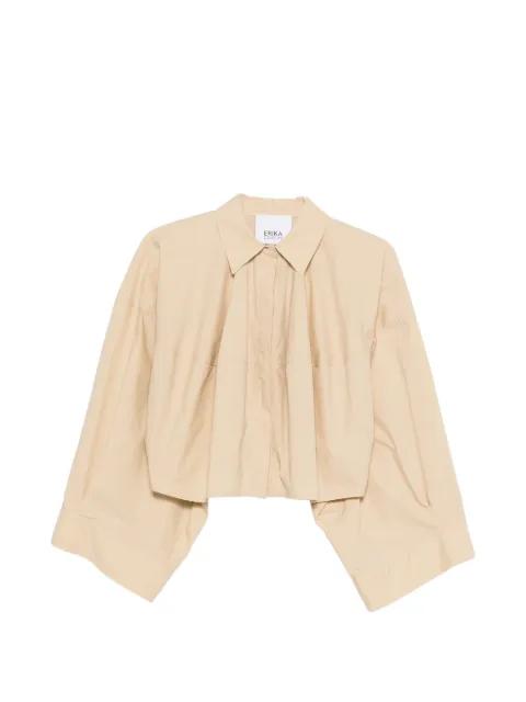 cropped wide-sleeve shirt by ERIKA CAVALLINI