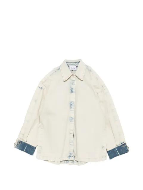 cut-out ring-detail denim jacket by ERIKA CAVALLINI