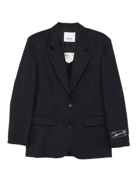 pinstripe single-breasted blazer by ERIKA CAVALLINI