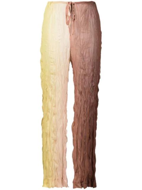 ruched ombré-effect trousers by ERIKA CAVALLINI