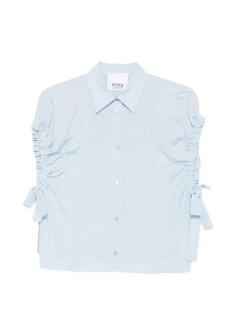 ruched-sleeve shirt by ERIKA CAVALLINI