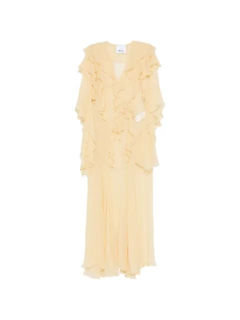 ruffled V-neck dress by ERIKA CAVALLINI