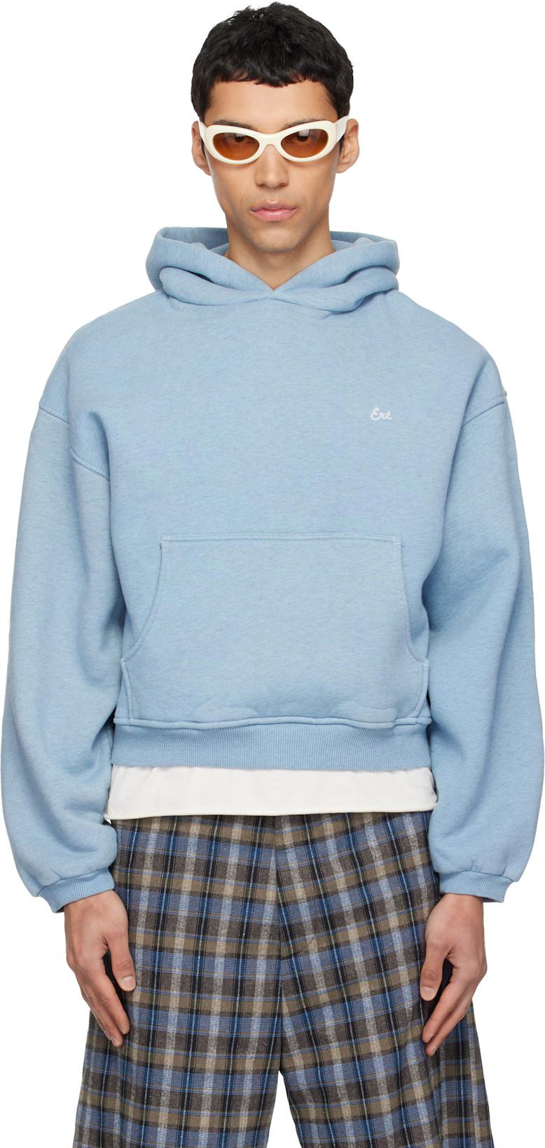 Blue Heathered Hoodie by ERL