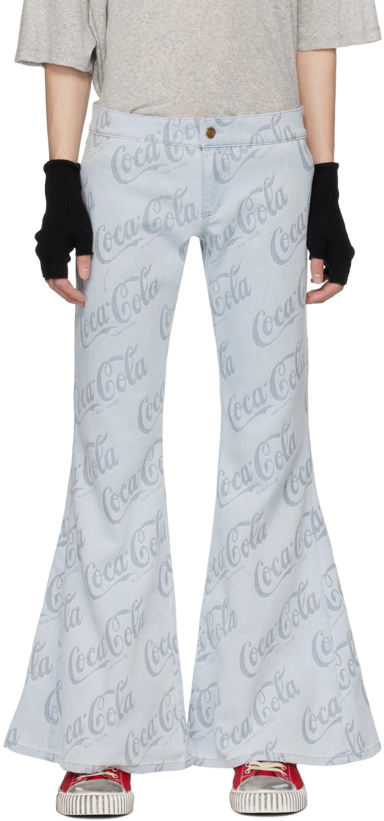 Blue Jacquard Jeans by ERL