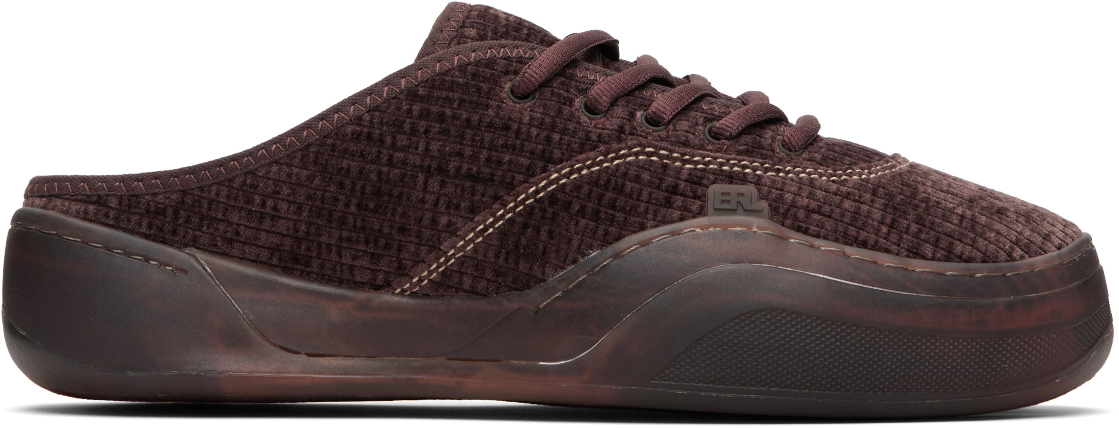 Brown Corduroy Camino Sneakers by ERL