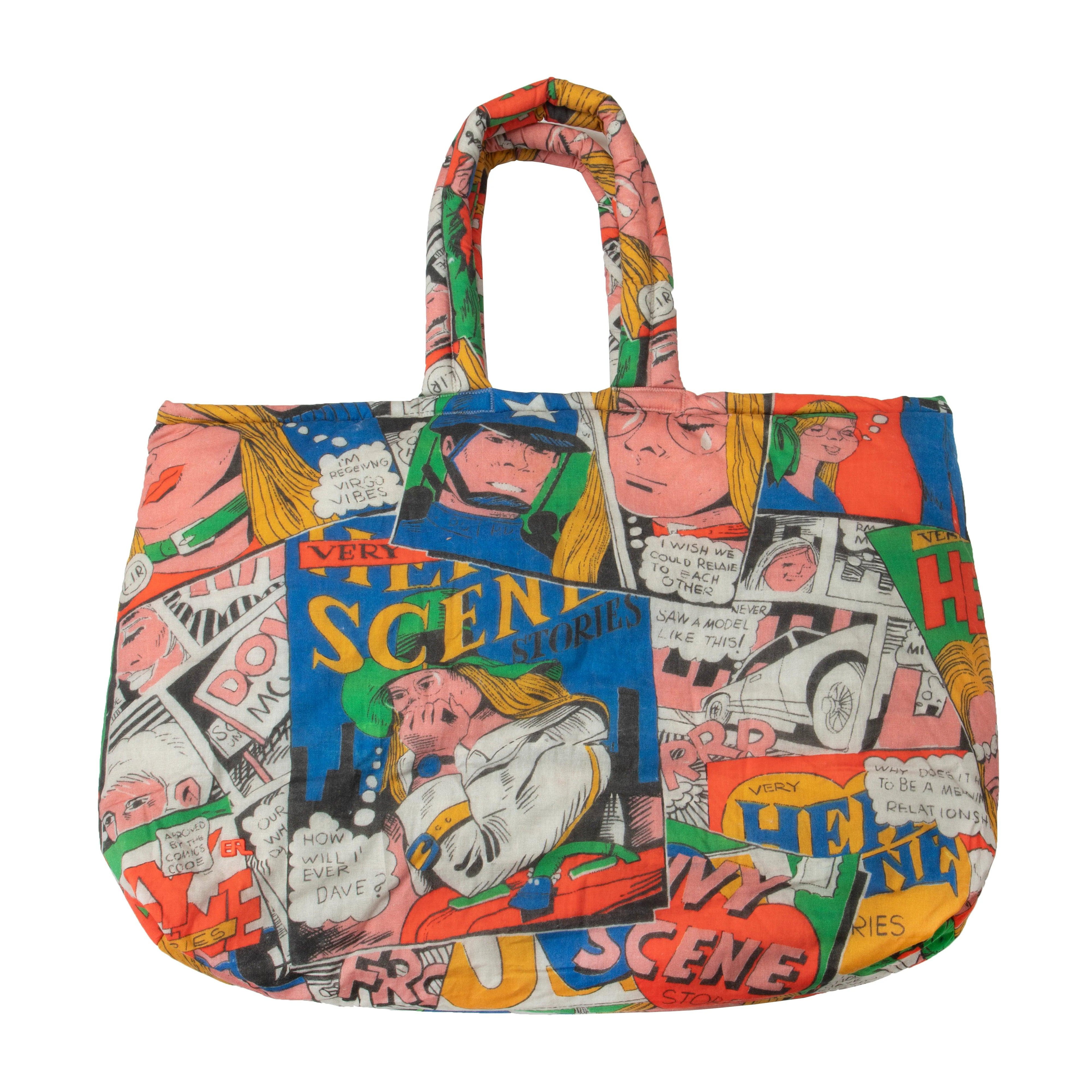ERL - Comic Maxi Puffer Bag - (Multi) by ERL