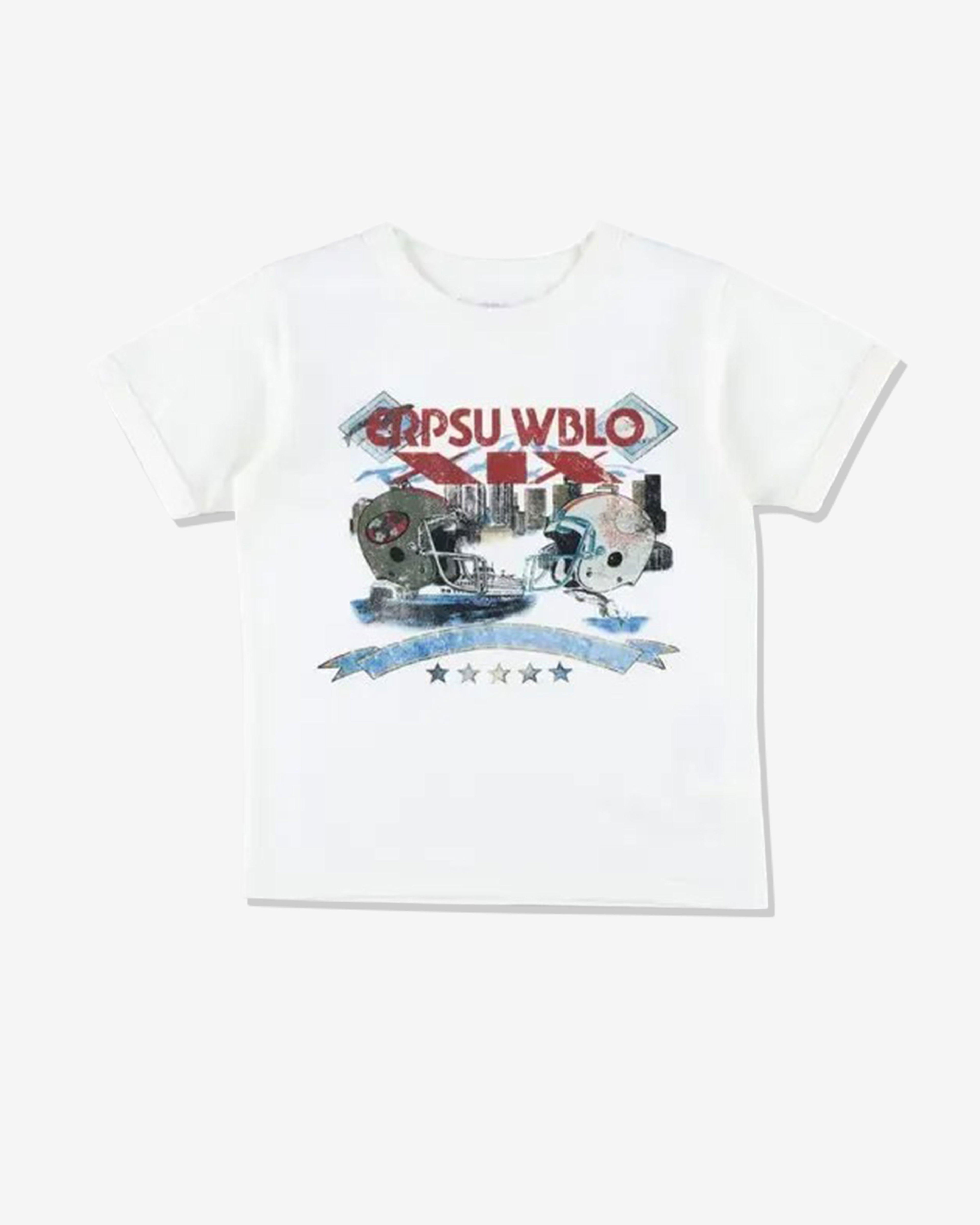 ERL - Kid's Super Bowl Print Tee - (White) by ERL