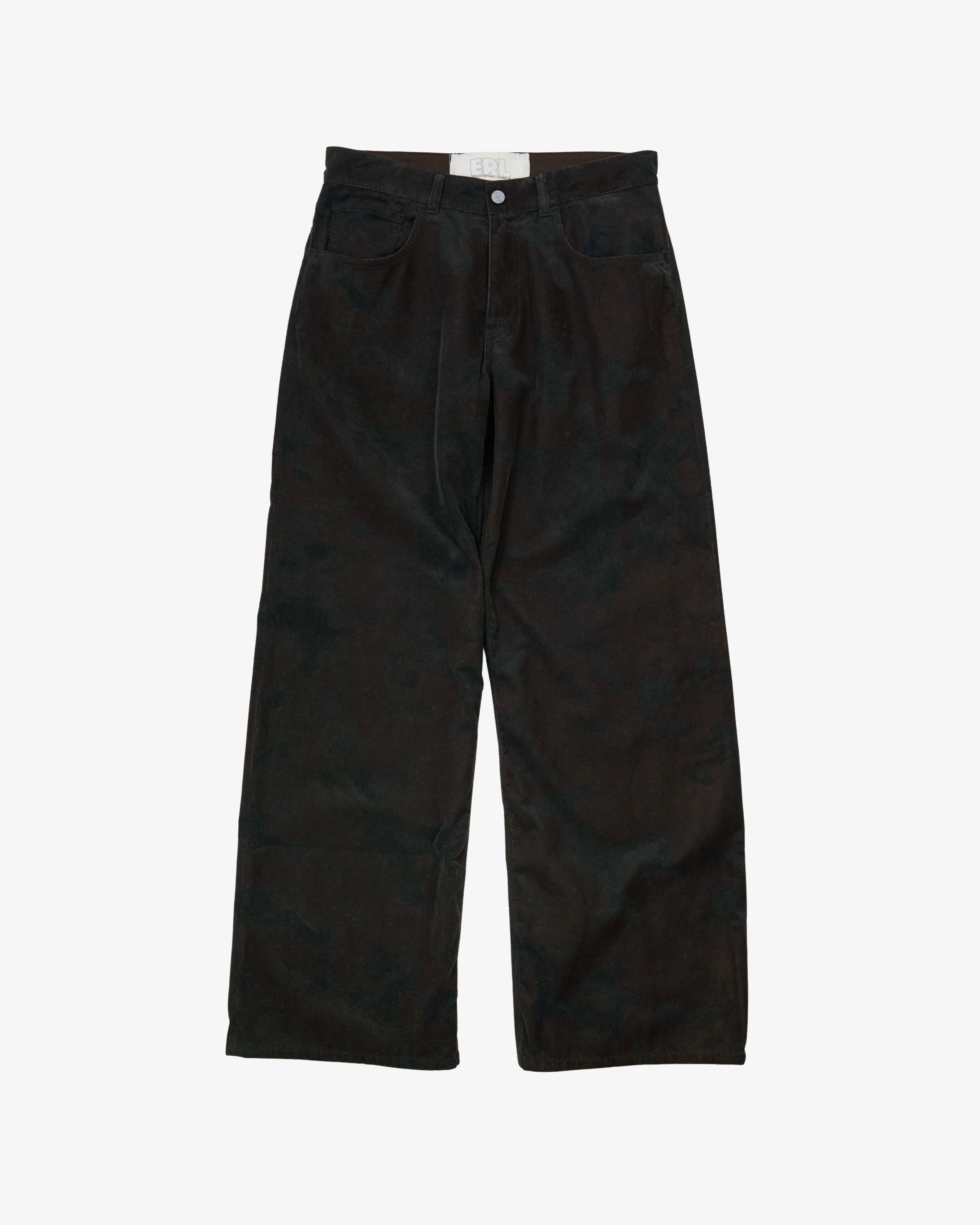 ERL - Men's Corduroy Pants Woven - (Dark Brown) by ERL