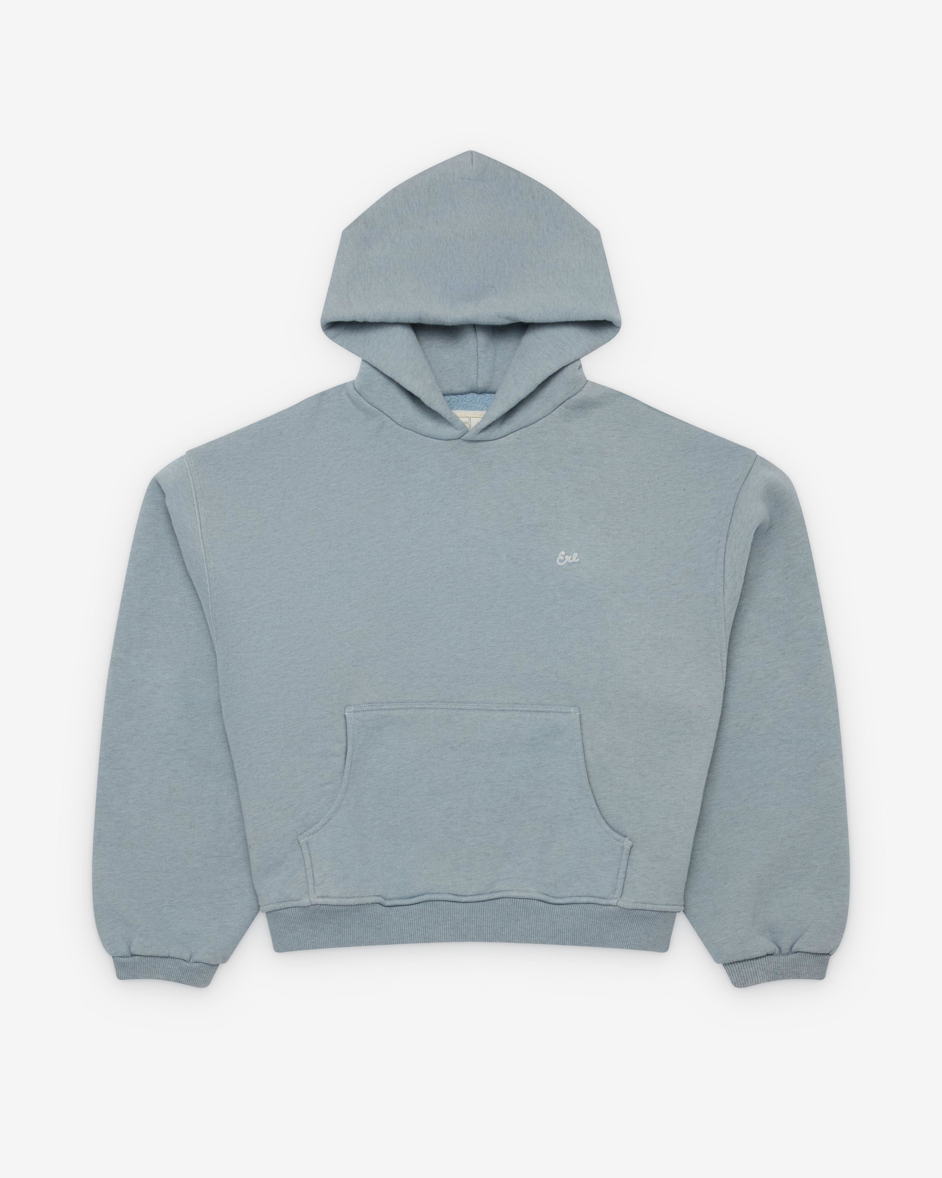 ERL - Men's Heathered Hoodie Knit - (Blue) by ERL