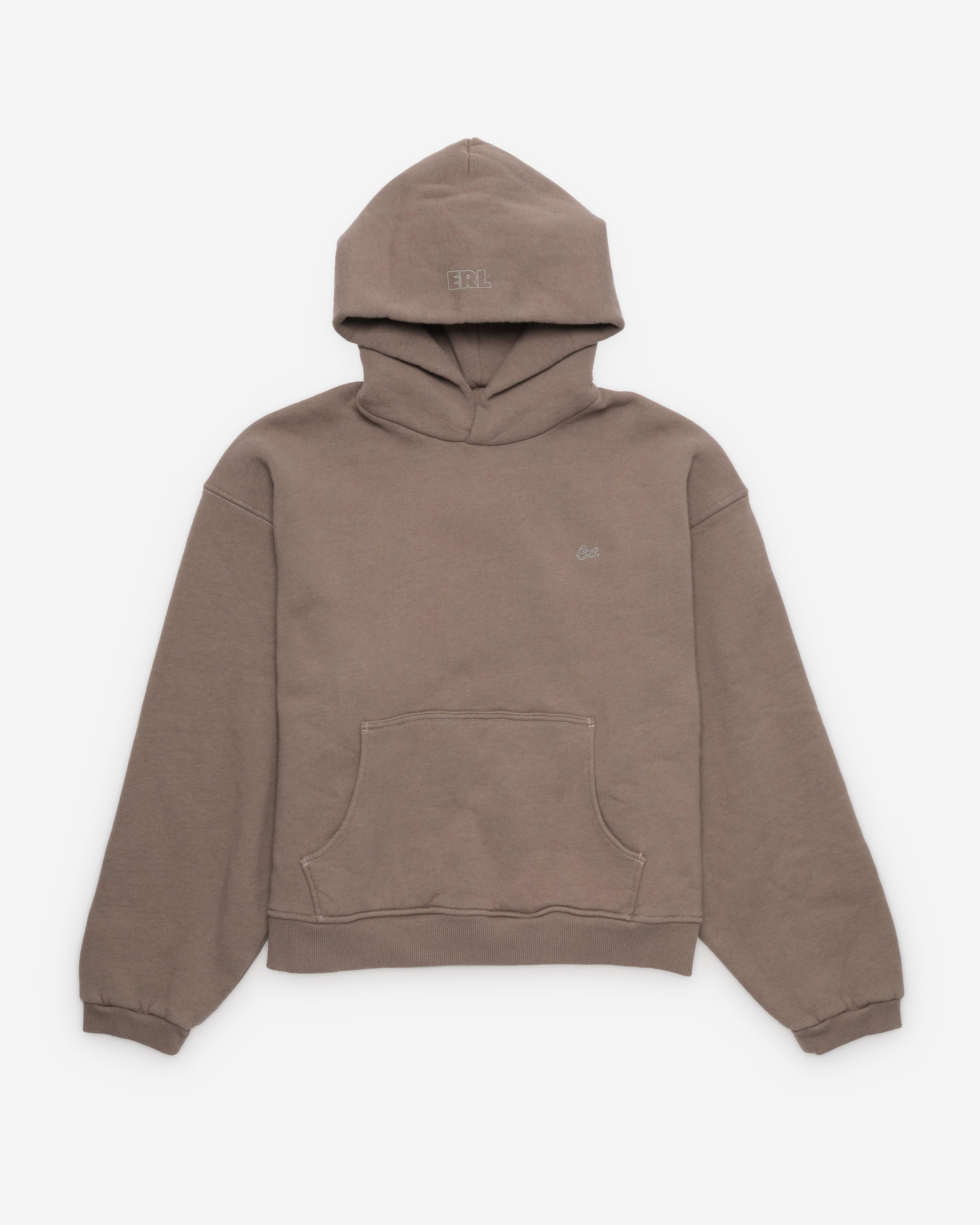 ERL - Men's Heathered Hoodie Knit - (Taupe) by ERL