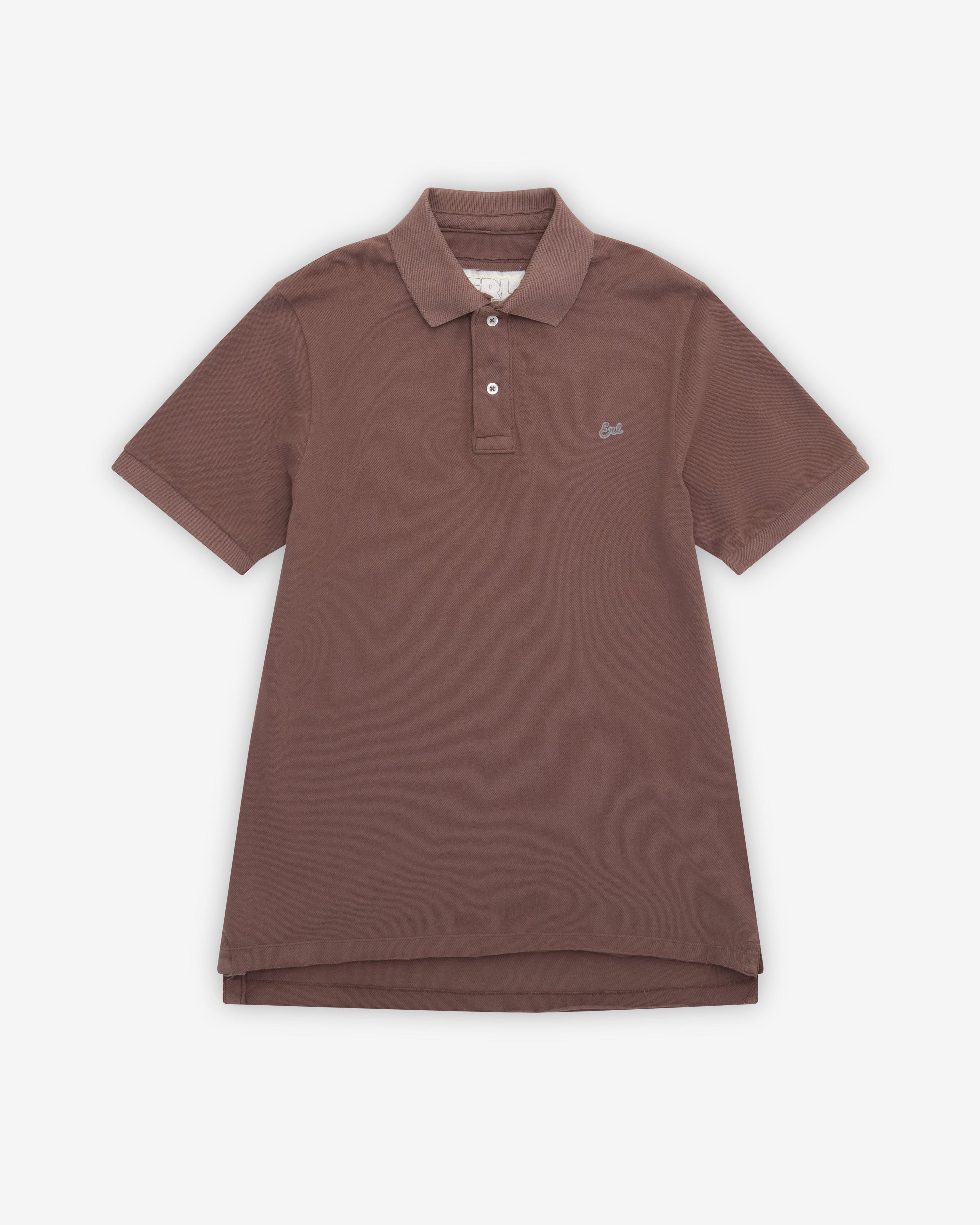 ERL - Men's Polo Tee - (Brown) by ERL