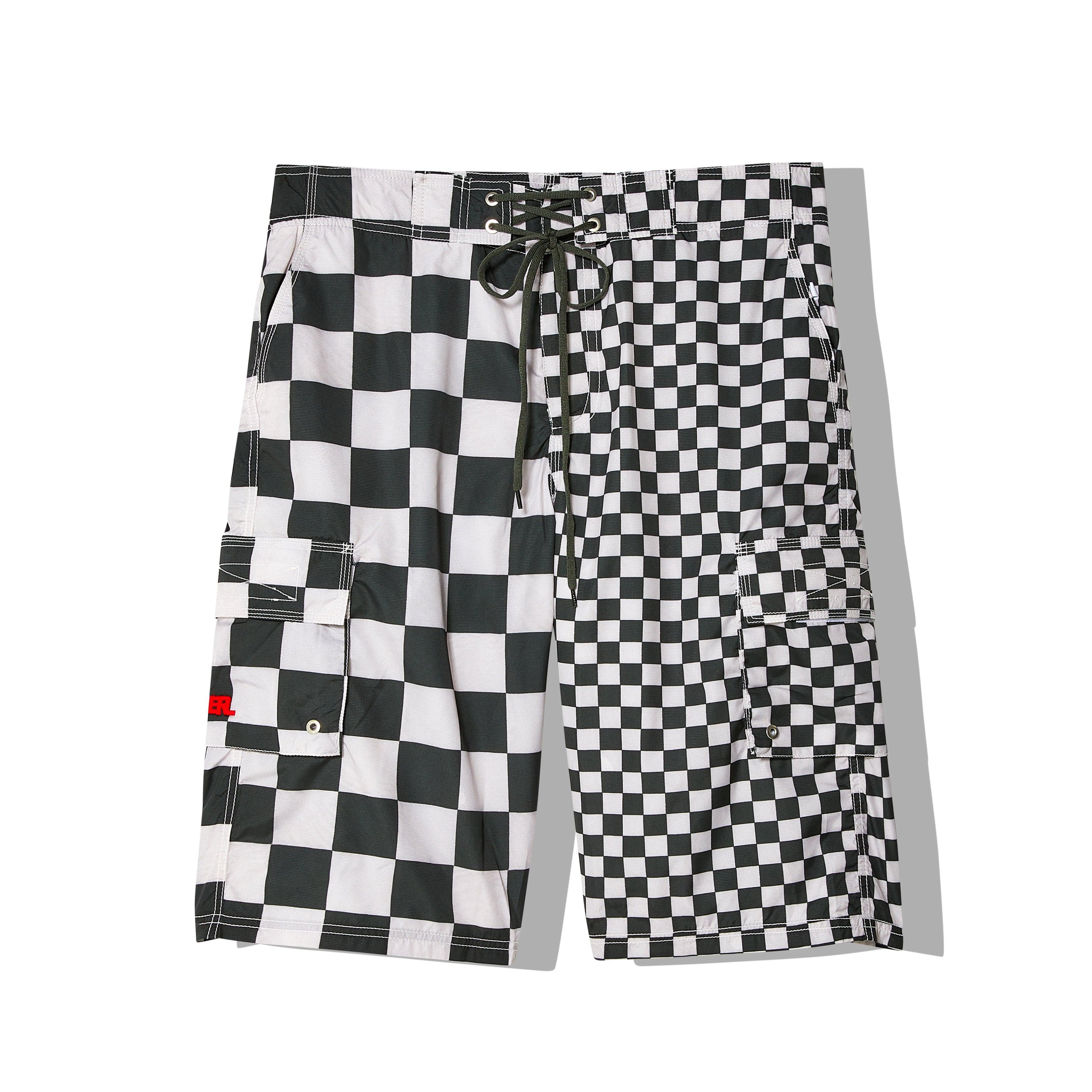 ERL - Men's Printed Swim Shorts - (Checkerboard) by ERL