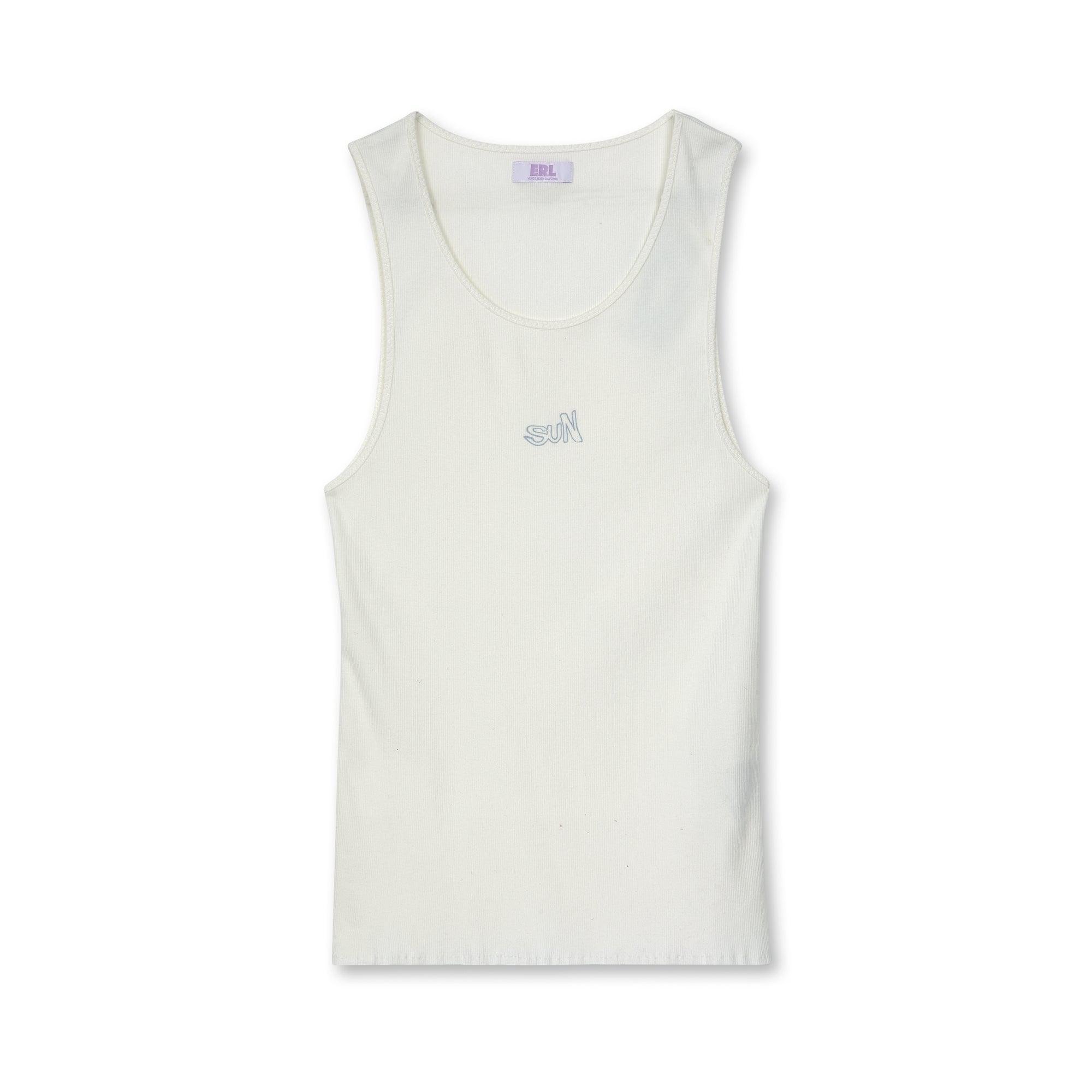ERL - Men's Rib Knit Tank Top - (White) by ERL